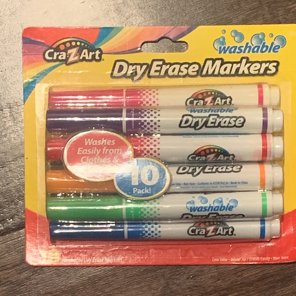 Cra-Z-Art Dry Erase Markers 10-Pack - Assorted Colors